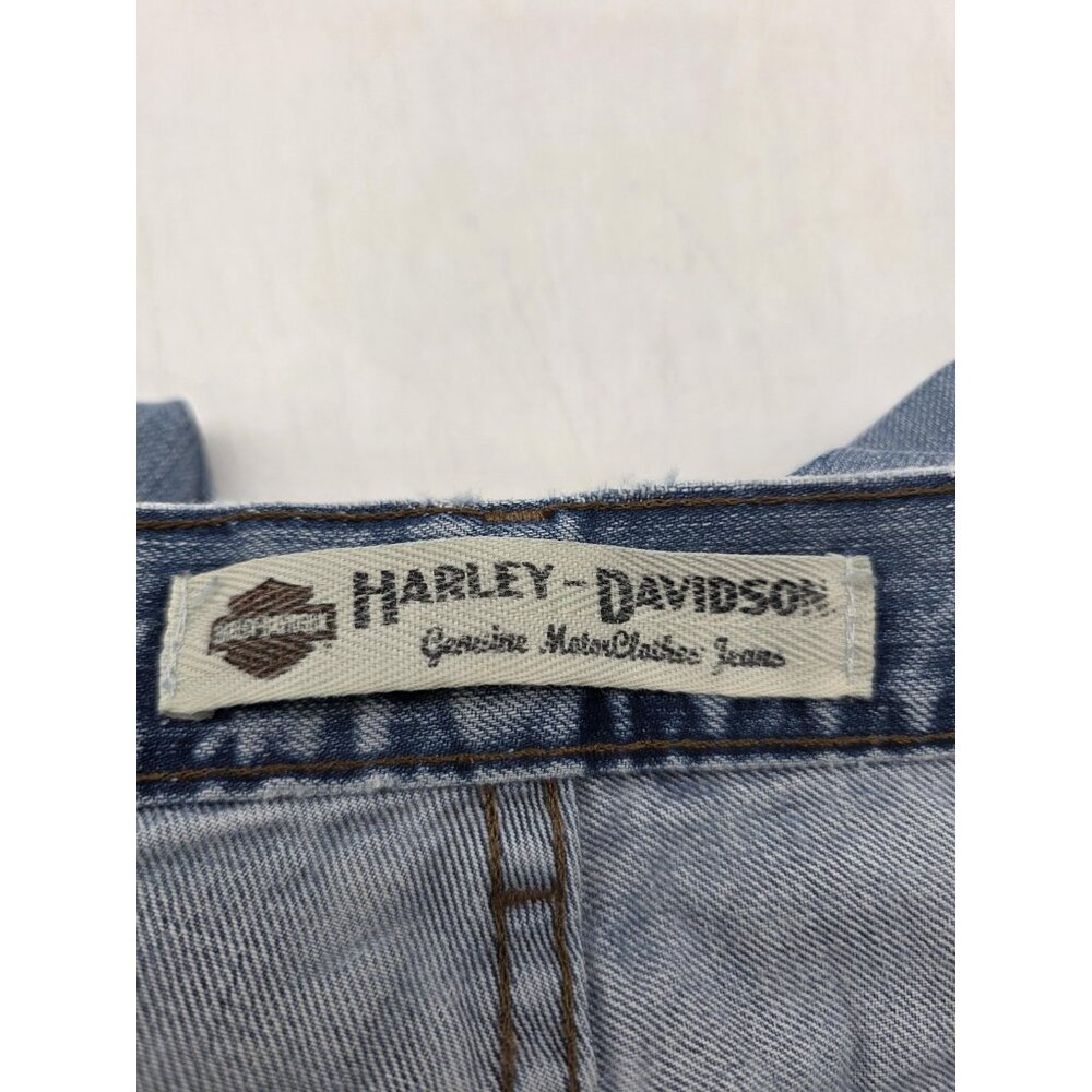 Vintage Harley-Davidson Jeans Mens 36x32 Straight Leg Denim 2000s Pants Y2K - Picture 8 of 10